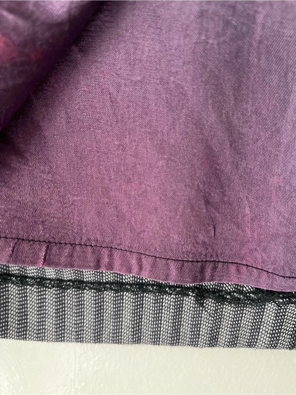 VINTAGE ESPRIT 80s gray striped midi pencil skirt size 5/6